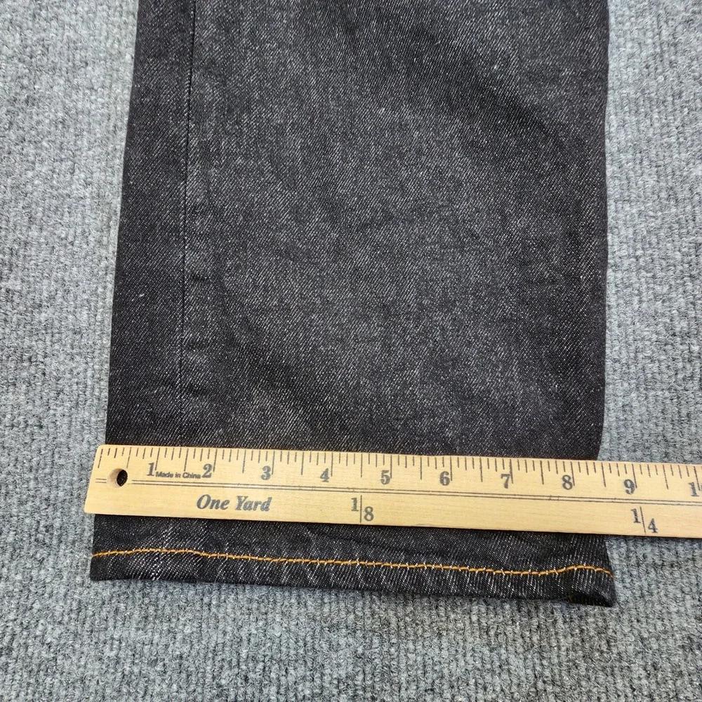 Levis 501 Original Fit Jeans Mens 38x30 (Fits 35x28) Black‎ Dark Wash Button Fly